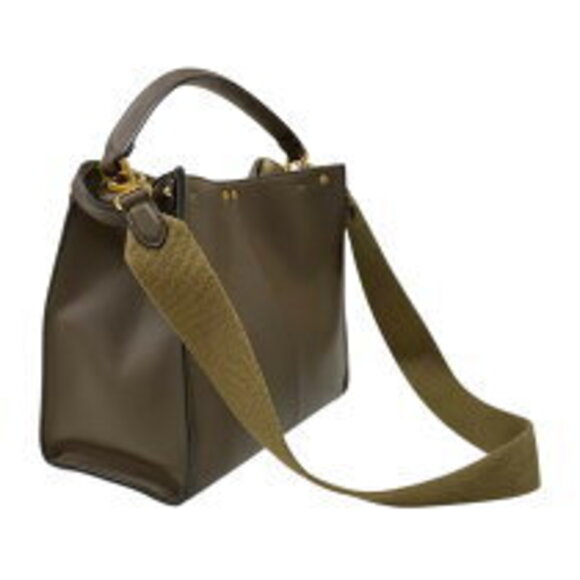 Fendi Peekaboo Lite Brown Calfskin Shoulder Bag - Picture 3 of 11